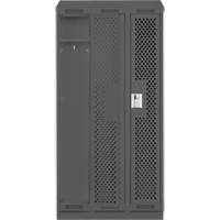 Casiers Clean Line, Bloc de 3, 36" x 12" x 82", Acier, Charbon, Rivet (assembl&eacute;), Perfor&eacute; Helyx Safety & Industrial Supplies