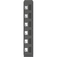 Petit casier perfor&eacute; Clean-Line, 6 niveaux, 15" x 72" x 12", Acier Helyx Safety & Industrial Supplies