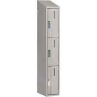 Casiers robustes Concorde, 3 niveaux, 12" x 18" x 78", Acier, Gris, Soud&eacute; (assembl&eacute;) Helyx Safety & Industrial Supplies