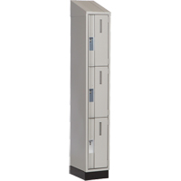 Casiers robustes Concorde, 3 niveaux, 12" x 18" x 82", Acier, Gris, Soud&eacute; (assembl&eacute;) Helyx Safety & Industrial Supplies