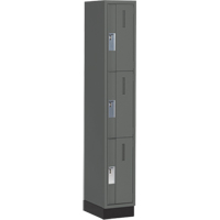 Casiers robustes Concorde, 3 niveaux, 12" x 18" x 76", Acier, Charbon, Soud&eacute; (assembl&eacute;) Helyx Safety & Industrial Supplies