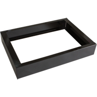 Base encastr&eacute;e pour casiers robustes enti&egrave;rement soud&eacute;e Concorde, 2 Blocs, 4" lo x 24" la x 17" p, Noir, Acier Helyx Safety & Industrial Supplies