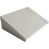 Dessus inclin&eacute; pour casiers robustes enti&egrave;rement soud&eacute; Concorde, Bloc de 2, 18" p x 24" la x 6" ha, Gris, Acier Helyx Safety & Industrial Supplies
