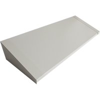 Dessus inclin&eacute; pour casiers robustes enti&egrave;rement soud&eacute; Concorde, Bloc de 4, 18" p x 48" la x 6" ha, Gris, Acier Helyx Safety & Industrial Supplies
