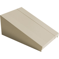 Dessus inclin&eacute; pour casiers robustes enti&egrave;rement soud&eacute; Concorde, Bloc de 1, 18" p x 12" la x 6" ha, Beige, Acier Helyx Safety & Industrial Supplies