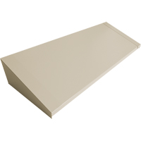 Dessus inclin&eacute; pour casiers robustes enti&egrave;rement soud&eacute; Concorde, Bloc de 4, 18" p x 48" la x 6" ha, Beige, Acier Helyx Safety & Industrial Supplies