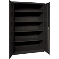 Armoires de rangement Hi-Boy profondes, Acier, 4 Tablettes, 72" h x 36" la x 24" P, Noir Helyx Safety & Industrial Supplies