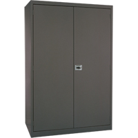 Deep Hi-Boy Storage Cabinet, Steel, 4 Shelves, 72" H x 36" W x 24" D, Charcoal Helyx Safety & Industrial Supplies