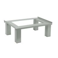 Base sur pied, 1 Blocs, 6" lo x 12" la x 18" p, Gris, Acier Helyx Safety & Industrial Supplies