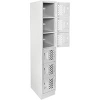 Petit casier perfor&eacute; Clean-Line, 6 niveaux, 15" x 72" x 12", Acier Helyx Safety & Industrial Supplies