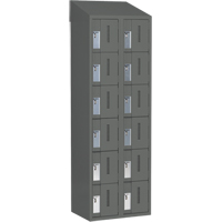Casiers robustes Concorde, 6 niveaux, Bloc de 2, 24" x 18" x 78", Acier, Charbon, Soud&eacute; (assembl&eacute;) Helyx Safety & Industrial Supplies