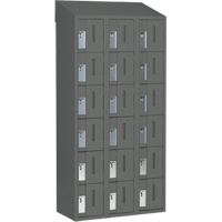 Casiers robustes Concorde, 6 niveaux, Bloc de 3, 36" x 18" x 78", Acier, Charbon, Soud&eacute; (assembl&eacute;) Helyx Safety & Industrial Supplies