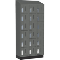 Casiers robustes Concorde, 6 niveaux, Bloc de 3, 36" x 18" x 82", Acier, Charbon, Soud&eacute; (assembl&eacute;) Helyx Safety & Industrial Supplies