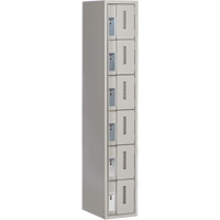 Casiers robustes Concorde, 6 niveaux, 12" x 18" x 72", Acier, Gris, Soud&eacute; (assembl&eacute;) Helyx Safety & Industrial Supplies