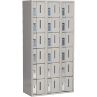Casiers robustes Concorde, 6 niveaux, Bloc de 3, 36" x 18" x 72", Acier, Gris, Soud&eacute; (assembl&eacute;) Helyx Safety & Industrial Supplies