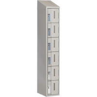 Casiers robustes Concorde, 6 niveaux, 12" x 18" x 78", Acier, Gris, Soud&eacute; (assembl&eacute;) Helyx Safety & Industrial Supplies