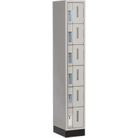 Casiers robustes Concorde, 6 niveaux, 12" x 18" x 76", Acier, Gris, Soud&eacute; (assembl&eacute;) Helyx Safety & Industrial Supplies