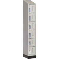 Casiers robustes Concorde, 6 niveaux, 12" x 18" x 82", Acier, Gris, Soud&eacute; (assembl&eacute;) Helyx Safety & Industrial Supplies