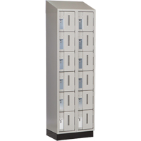 Casiers robustes Concorde, 6 niveaux, Bloc de 2, 24" x 18" x 82", Acier, Gris, Soud&eacute; (assembl&eacute;) Helyx Safety & Industrial Supplies