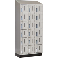 Casiers robustes Concorde, 6 niveaux, Bloc de 3, 36" x 18" x 82", Acier, Gris, Soud&eacute; (assembl&eacute;) Helyx Safety & Industrial Supplies