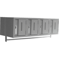 Casiers muraux robustes, Bloc de 4, 18" x 12" x 12", Acier Helyx Safety & Industrial Supplies