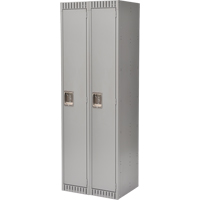 Casiers, Bloc de 2, 24" x 18" x 72", Acier, Gris, D&eacute;mont&eacute; Helyx Safety & Industrial Supplies