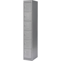 Casiers, 6 niveaux, 12" x 18" x 72", Acier, Gris, D&eacute;mont&eacute; Helyx Safety & Industrial Supplies