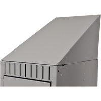 Dessus en pente, Bloc de 1, 18" p x 12" la x 10" ha, Gris, Acier Helyx Safety & Industrial Supplies