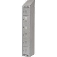 Casiers, 6 niveaux, 12" x 18" x 82", Acier, Gris, D&eacute;mont&eacute; Helyx Safety & Industrial Supplies