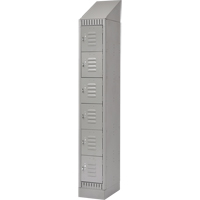 Casiers, 6 niveaux, 12" x 18" x 86", Acier, Gris, D&eacute;mont&eacute; Helyx Safety & Industrial Supplies