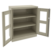 Armoire &agrave; hauteur de comptoir C-Thru, Acier, 2 Tablettes, 42" h x 36" la x 18" p Helyx Safety & Industrial Supplies