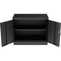 Armoire standard &agrave; hauteur de bureau, Acier, 30" h x 36" la x 18" P, Noir Helyx Safety & Industrial Supplies