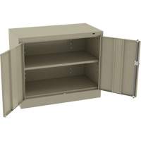 Armoire standard &agrave; hauteur de bureau, Acier, 30" h x 36" la x 18" P, Beige Helyx Safety & Industrial Supplies