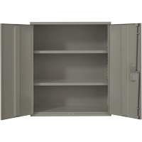 Armoire de rangement Lo-Boy, Acier, 2 Tablettes, 40" h x 36" la x 18" P, Gris Helyx Safety & Industrial Supplies