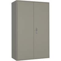 Armoire de rangement Hi-Boy tr&egrave;s large, Acier, 4 Tablettes, 72" h x 48" la x 24" P, Gris Helyx Safety & Industrial Supplies