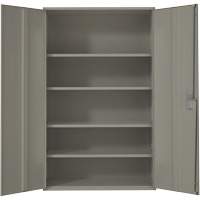 Armoire de rangement Hi-Boy tr&egrave;s large, Acier, 4 Tablettes, 72" h x 48" la x 24" P, Gris Helyx Safety & Industrial Supplies