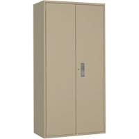 Armoire garde-robe, Acier, 36" la x 18" p x 72" h, Beige Helyx Safety & Industrial Supplies