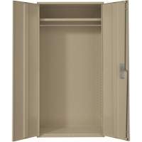 Armoire garde-robe, Acier, 36" la x 18" p x 72" h, Beige Helyx Safety & Industrial Supplies