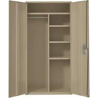 Armoire de rangements combin&eacute;s, Acier, 6 Tablettes, 72" h x 36" la x 18" P, Beige Helyx Safety & Industrial Supplies