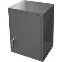 Wall-Mounted Cabinet, 27" H x 13-11/16" W x 18" D, 2 Shelves, Steel, Grey Helyx Safety & Industrial Supplies