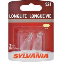 921 Mini-ampoule automobile &agrave; longue dur&eacute;e de vie, Incandescente, 17,9 W, Blanc cass&eacute; Helyx Safety & Industrial Supplies