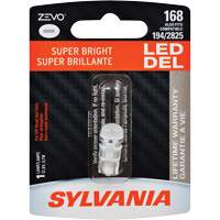168 Mini-ampoule automobile Zevo, DEL, 0,7 W, Blanc Helyx Safety & Industrial Supplies