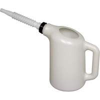 Oil Dispenser with White Spout, Plastic, 6 qt Capacity Helyx Safety & Industrial Supplies