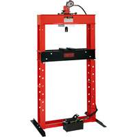 Presse pour atelier op&eacute;r&eacute;e par une pompe hydraulique &agrave; air, Capacit&eacute; 25 tonnes Helyx Safety & Industrial Supplies