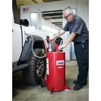 Chariot &agrave; carburant en acier de 25 gallons avec pompe rotative bidirectionnelle et filtre Helyx Safety & Industrial Supplies