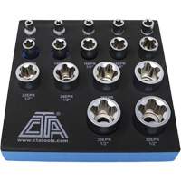 5-Point EPR Torx Socket Set, 16 Pieces, 1/4"/3/8"/1/2" Drive Size Helyx Safety & Industrial Supplies