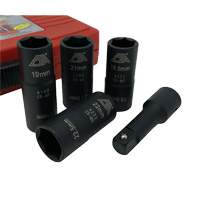 Flip Socket Kit, 5 Pieces, 1/2" Drive Size Helyx Safety & Industrial Supplies