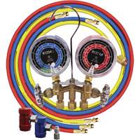 Jeu de manom&egrave;tres collecteurs en laiton avec coupleurs Helyx Safety & Industrial Supplies