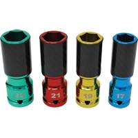 Jeu de douilles pour &eacute;crous de roue avec manchons en fibre de carbone Helyx Safety & Industrial Supplies