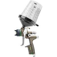 Pistolet de peinture de premi&egrave;re qualit&eacute; pour peinture automobile avec psi num&eacute;rique X5500 HVLP 1,2 I RPS D, Entr&eacute;e d'air 1/4" NPT, 15,19 pi³/min, Capacit&eacute; 0,6 L/0,9 L, 0,17 psi Helyx Safety & Industrial Supplies